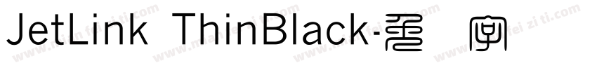 JetLink ThinBlack字体转换